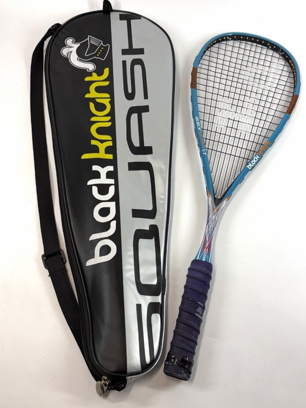 Black Knight Quicksilver LT Squash Racquet 125g SQ-2550 RF-88 Medium w/ Bag